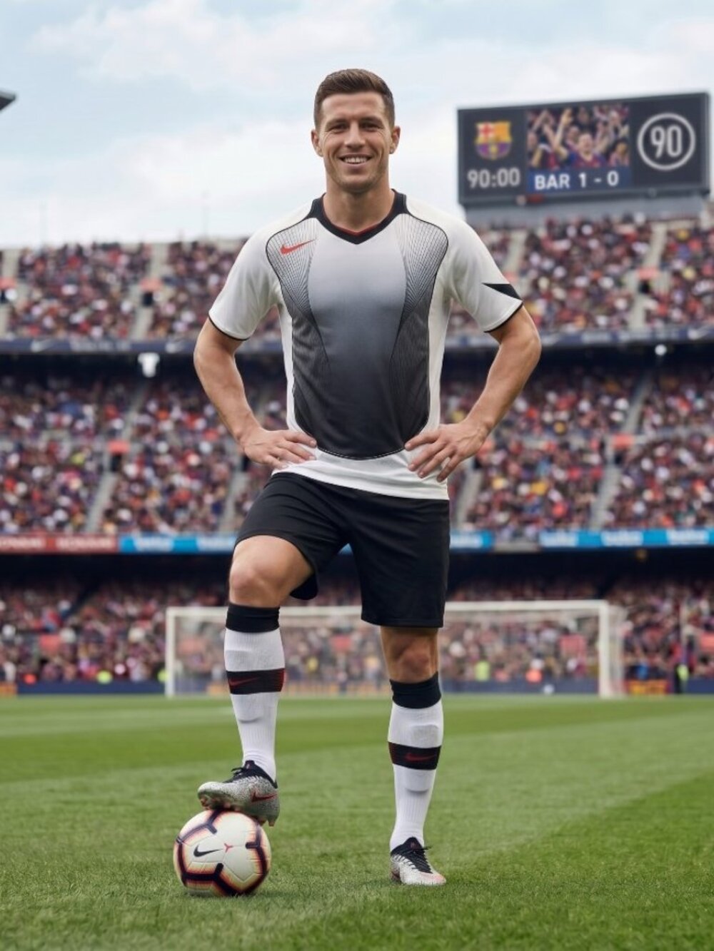 Nike Total 90 Dri-FIT Short-Sleeve Soccer Jersey - HV1178-133 - X-Small